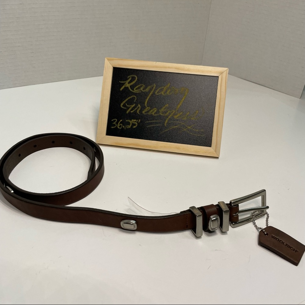 Vintage Woolrich Leather Belt